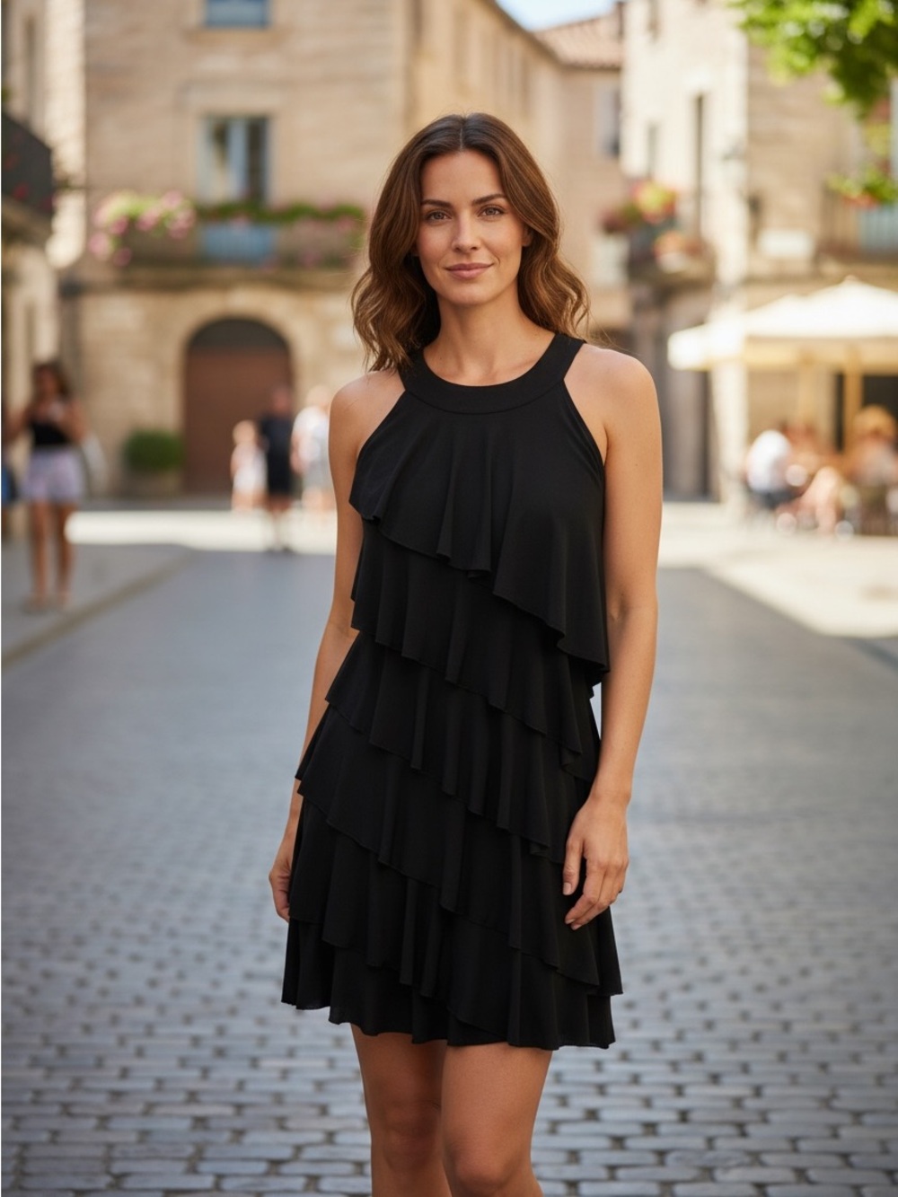 White House Black Market Black Top with Brand Label